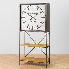 Стеллаж-часы Manchester Shelf And Cabinet With Clock Door