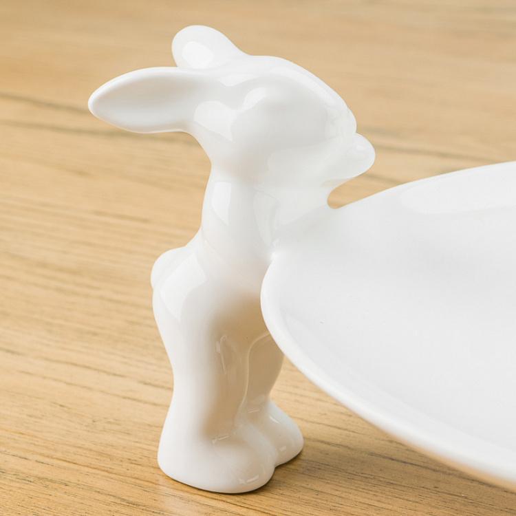 Сервировочная подставка Кролики-воришки Plate For Sweets Rabbits Thieves