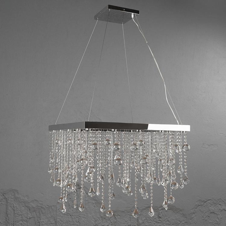 Квадратная люстра Сосульки, M Icicle Chandelier Square Medium