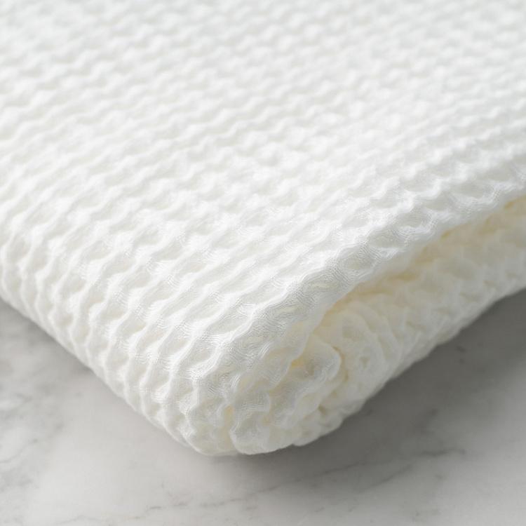 Белое вафельное банное полотенце Модал 100x180 см Modal Waffle Body Towel White 100x180 cm