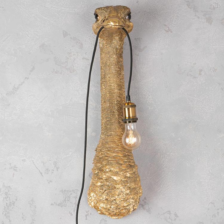 Бра Золотой страус Франц Иосиф Wall Lamp Golden Ostrich Franz Josef