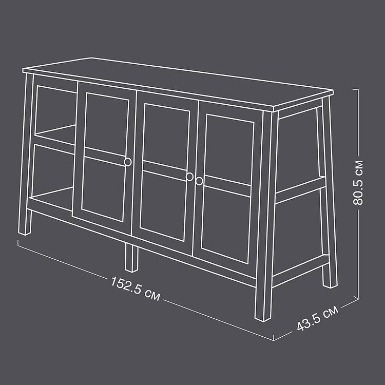 Сервант Laval 4 Doors Glass Sideboard - ракурс 15