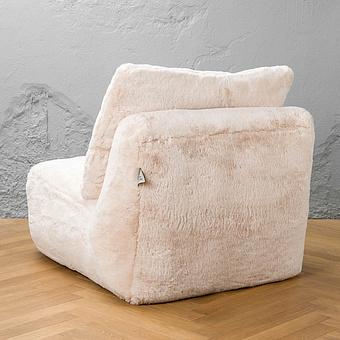 Кресло Lomfy Chair искусственный мех Big Bear Cream - ракурс 4