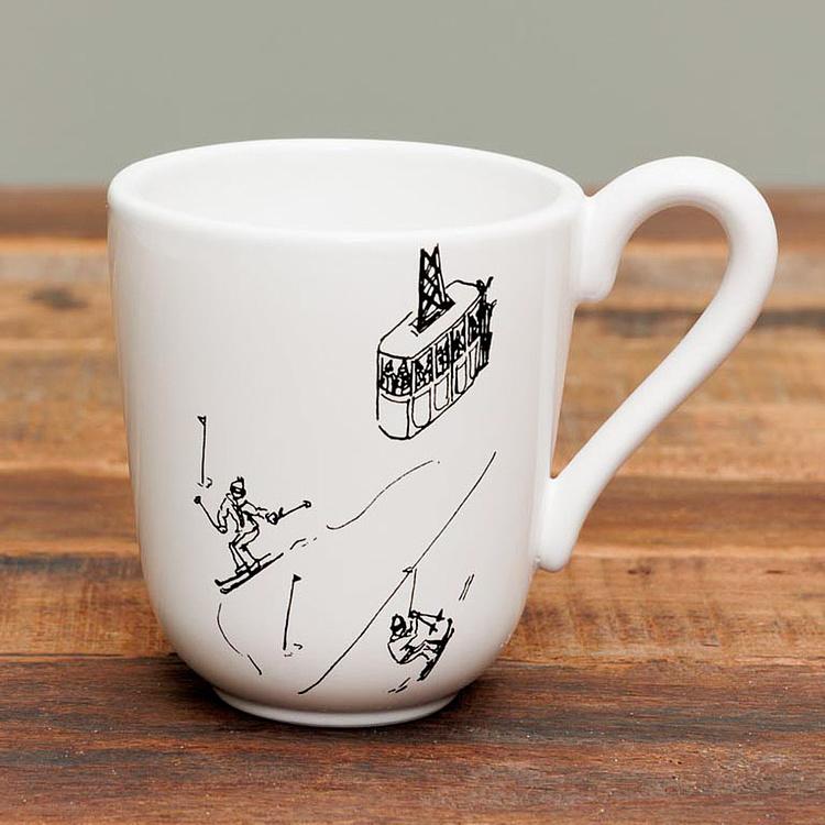 Набор из трёх кружек Горнолыжное путешествие Set Of 3 Mugs Ski Trip