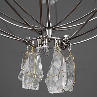 Люстра Classic Volt Chandelier хрусталь и металл Clear Crystal and Natural Metal