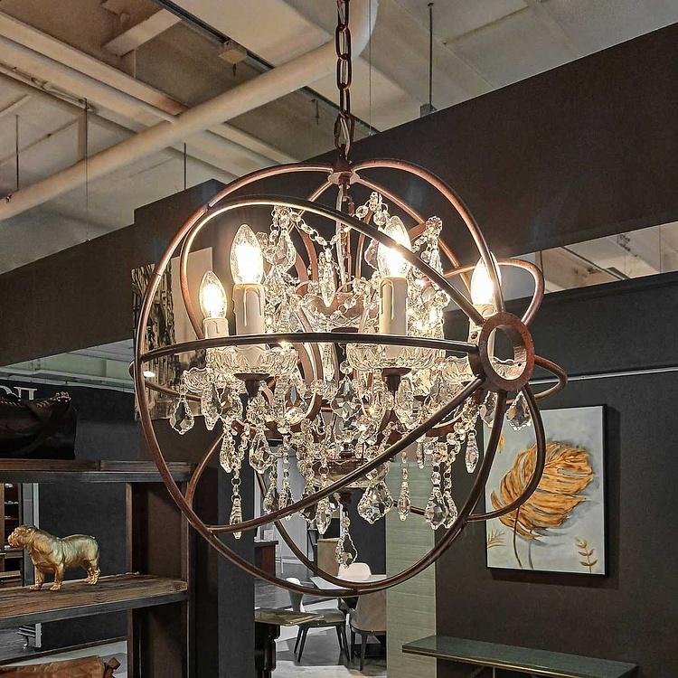 Люстра с гироскопом и хрустальным стеклом, S Gyroscope Chandelier Small ML