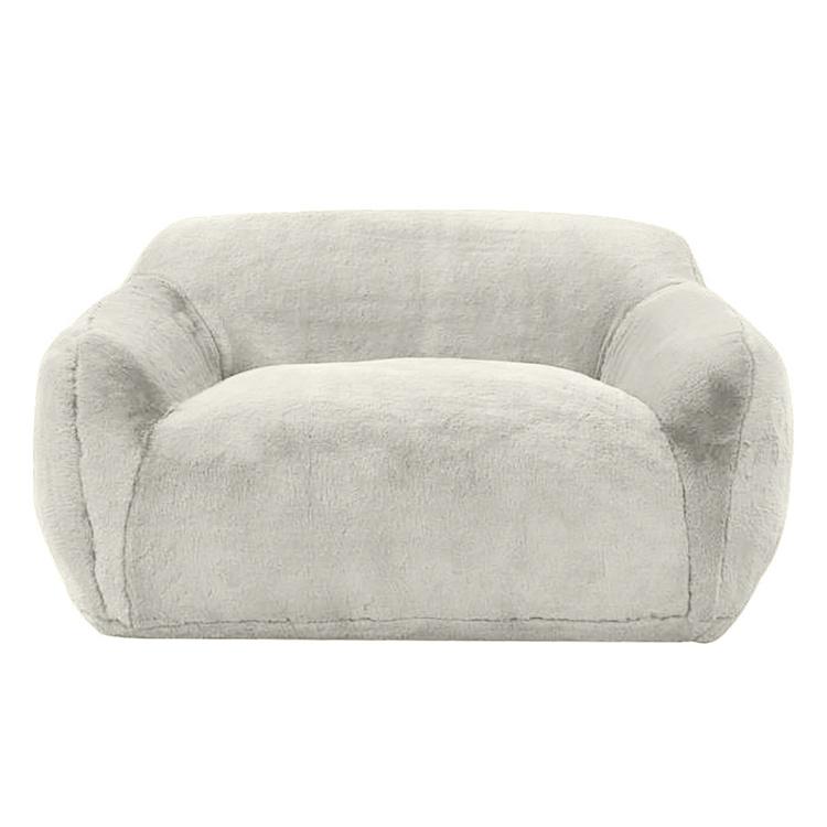 Двухместный диван Snug 2 Seater искусственный мех Mongolia Cream - ракурс 2