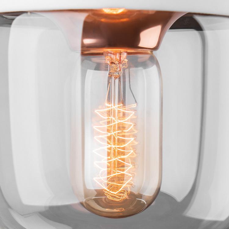 Белый подвесной светильник Жёлудь на белом проводе Acorn White Hanging Lamp With White Cord