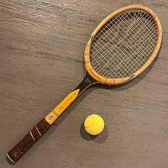 Vintage Tennis Racket And Ball 7