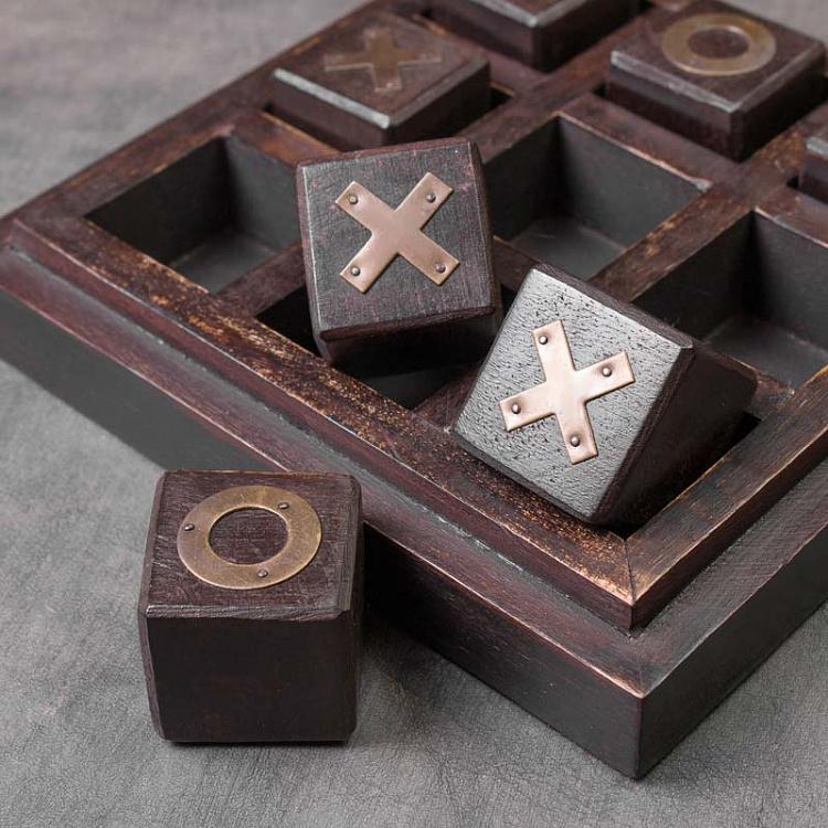 Настольная игра Крестики-нолики в шкатулке Wooden OXO Game