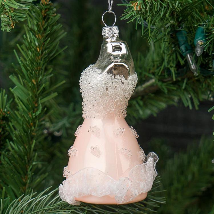 Ёлочная игрушка Платье Glass Hanger Dress 11,6 cm