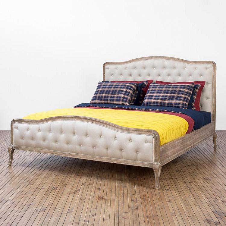 Lea Double Bed, CC Linen Plain