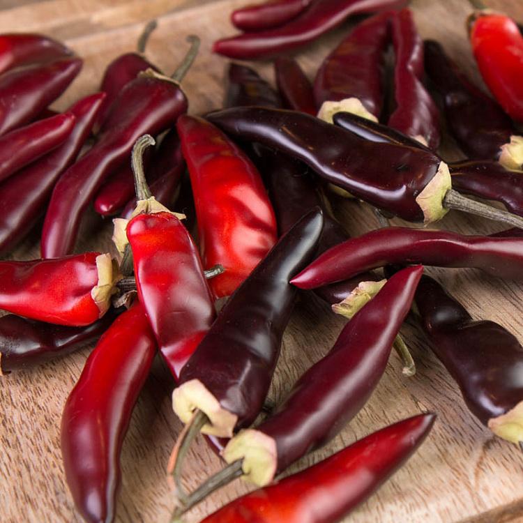 Набор из 29 искусственных красных мини-перцев чили Chili Pepper Assorti Burgundy Red Small