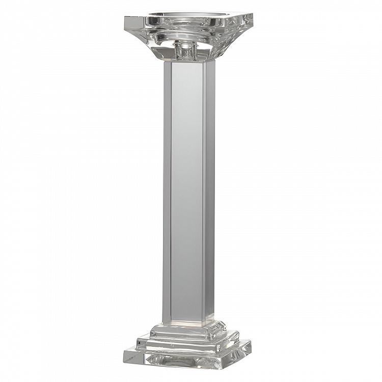 Leon Crystal Pillar Candle Holder