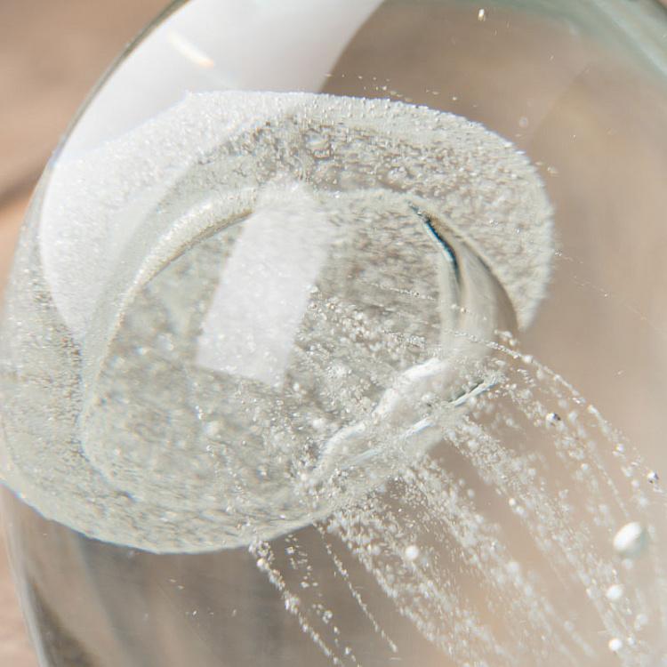Пресс-папье Белая медуза Glass Paperweight With White Jellyfish