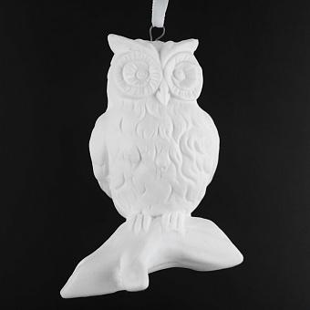 Ёлочная игрушка White Owl 8 cm