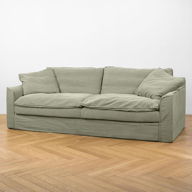 Трёхместный льняной диван Луизиана Louisiana 3 Seater Linen RM