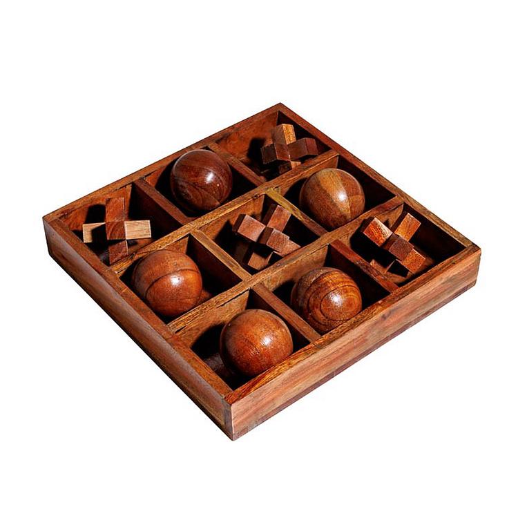 Настольная игра 3D Wooden Tic Tac Toe - ракурс 4