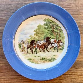 Vintage Plate Wild Horses Medium