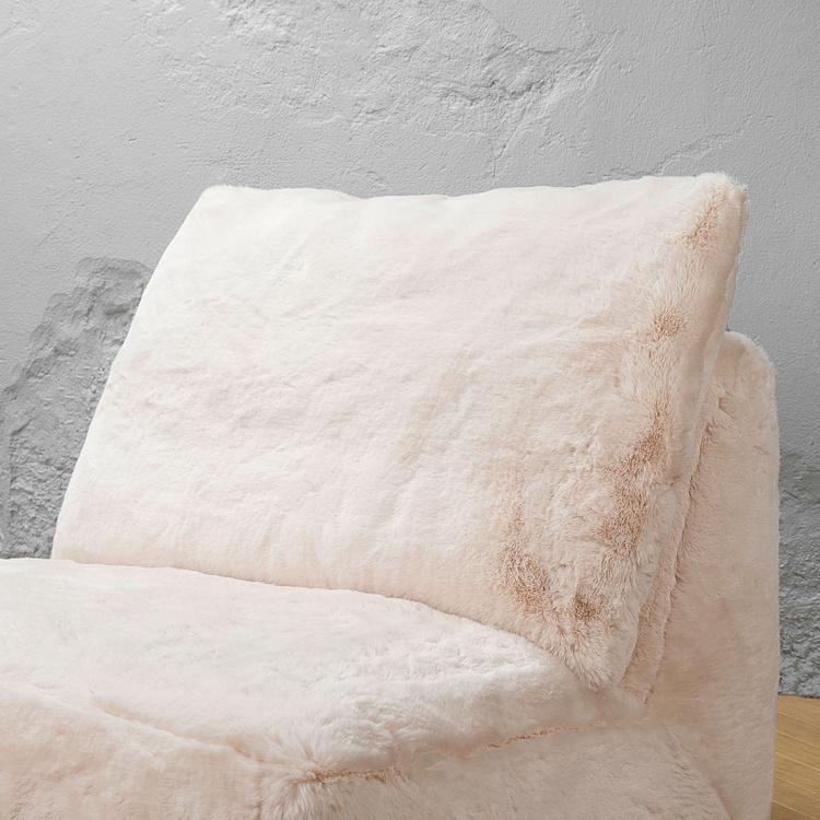 Кресло Lomfy Chair искусственный мех Big Bear Cream - ракурс 6