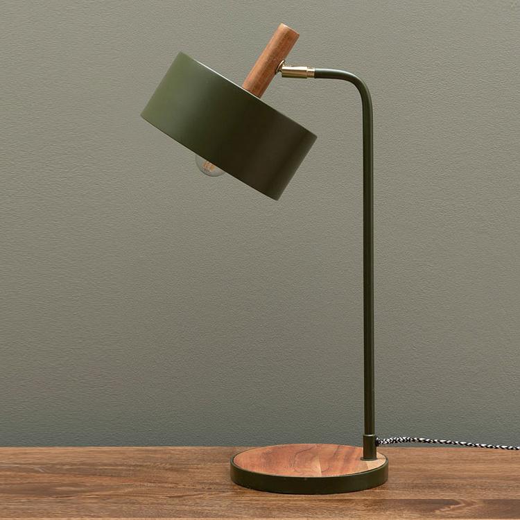 Оливковая настольная рабочая лампа Green Olive Table Lamp