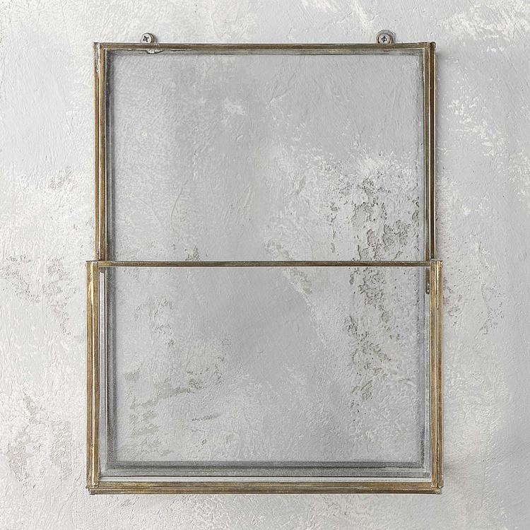 Двойная стеклянная полка Magazine Holder With 2 Glass Boxes