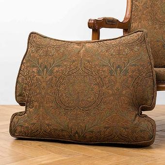 Кресло Marie Armchair, Oak Dark Amber вискоза и полиэстер Burnt Green Jacquard - ракурс 7