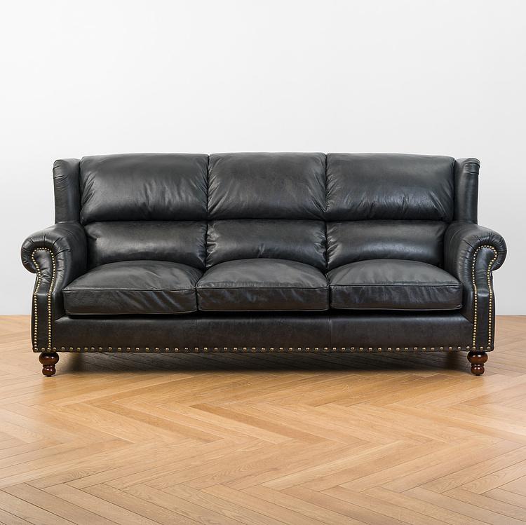 Трёхместный кожаный диван Черчилль Churchill 3 Seater Leather RM