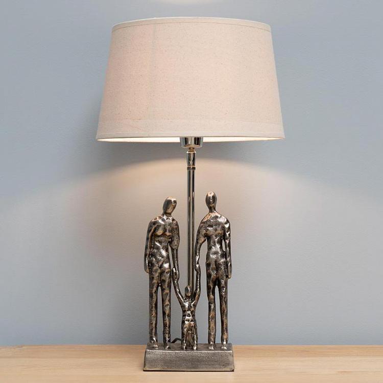 Настольная лампа с бежевым абажуром Семья Family Table Lamp With Shade