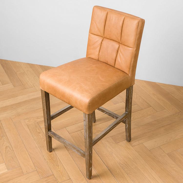 Коричневый полубарный стул Андре Andre Bar Chair