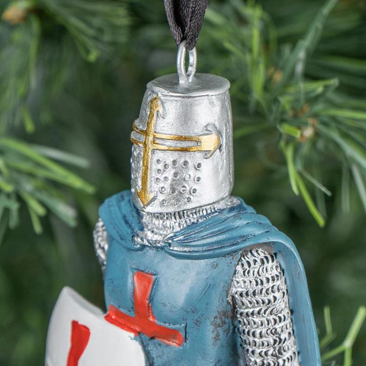 Ёлочная игрушка Рыцарь в синем Knight In Blue 14 cm