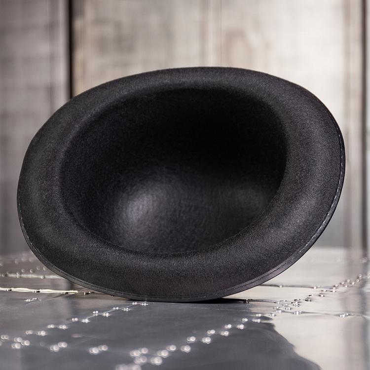 Чёрный котелок, 59 размер Black Bowler Hat, Size 59