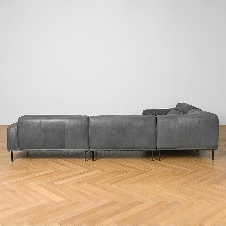 Угловой модульный кожаный диван Студио Studio Group Leather