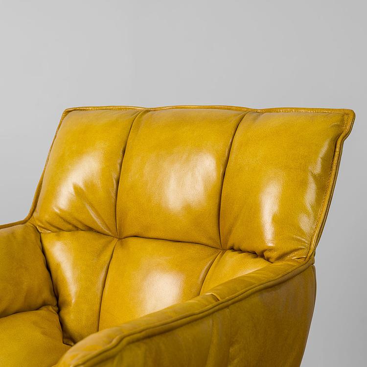 Вращающееся кресло Центр, чёрные матовые ножки Center Swivel Armchair, Black Matt Metal RM