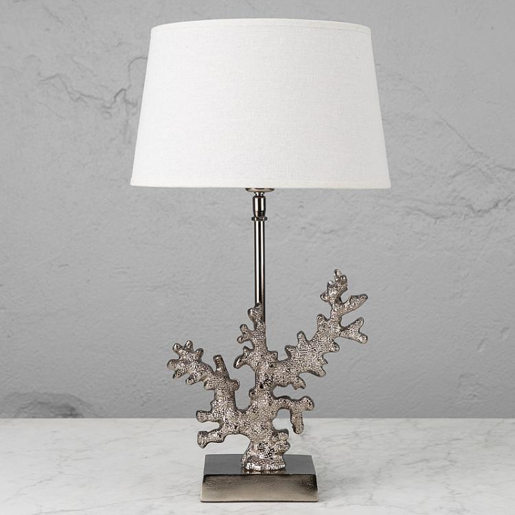 Настольная лампа с абажуром Коралл Aluminium Coral Table Lamp With Shade