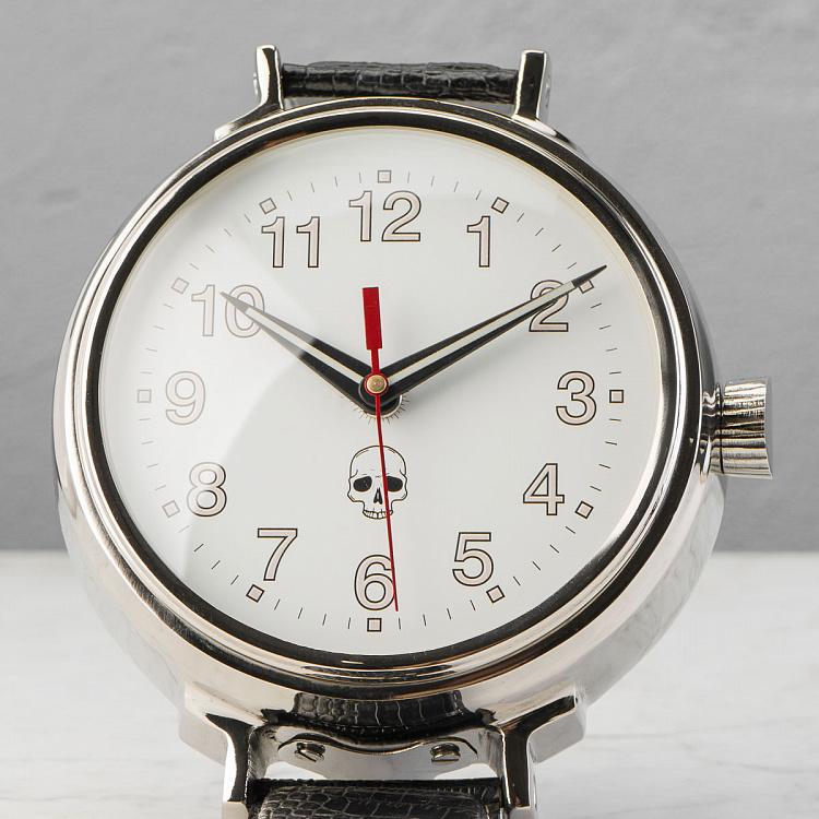 Настольные часы в виде наручных часов с черепом Skull Watch Style Table Clock