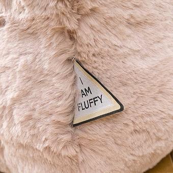 Пуфик Alaska Rectangular Pouf Small искусственный мех Big Bear Pink - ракурс 6