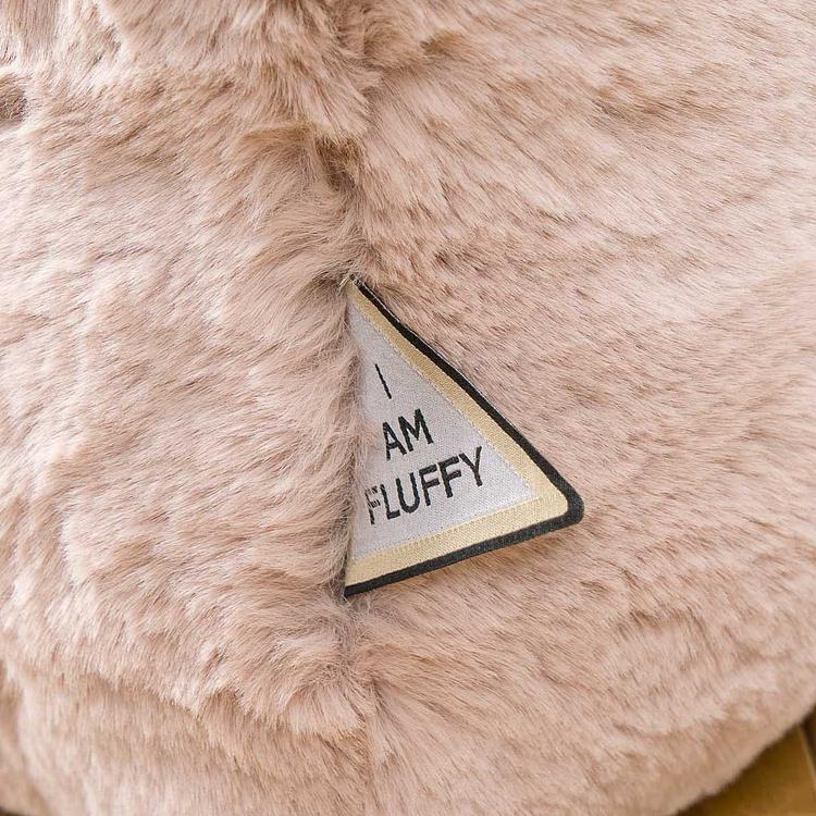 Пуфик Alaska Rectangular Pouf Small искусственный мех Big Bear Pink - ракурс 6