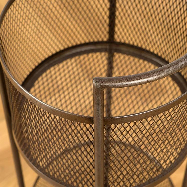 Сервировочная тележка на колёсиках с двумя корзинами 2 Levels Storage Baskets On Wheels