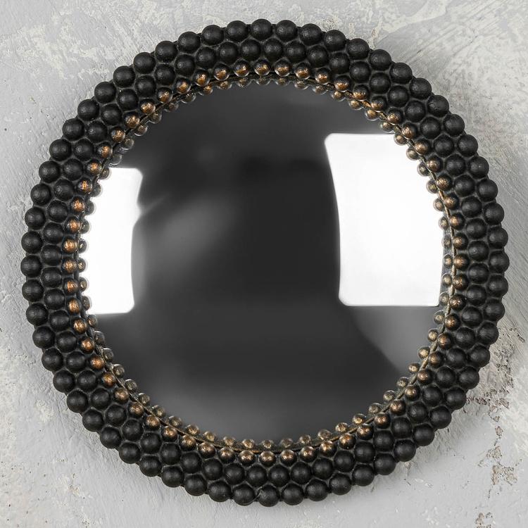 Выпуклое зеркало Чёрные бусины Black Beads Mini Convex Mirror