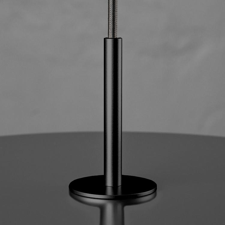 Тёмно-серый светодиодный подвесной светильник Астерия с чёрным фиксатором Asteria Hanging Lamp Medium, Black Retainer