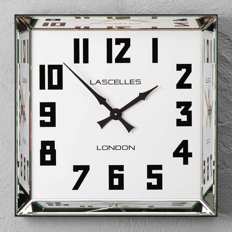 Настенные часы в зеркальной раме  Manhattan Mirror Framed Wall Clock
