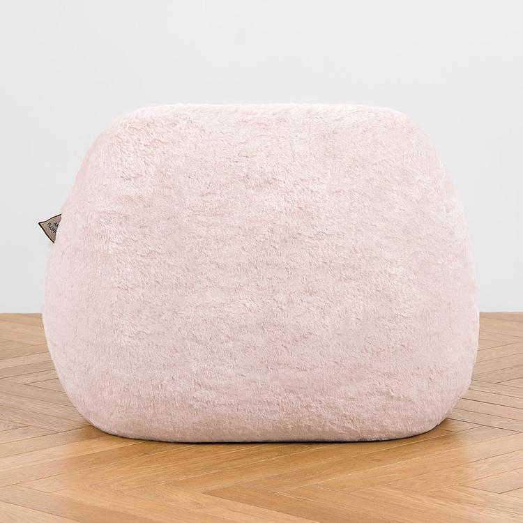 Кресло Baby Snug Chair искусственный мех Big Bear Pink - ракурс 4
