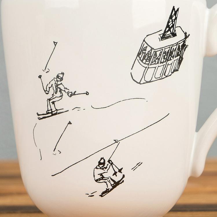 Набор из трёх кружек Горнолыжное путешествие Set Of 3 Mugs Ski Trip