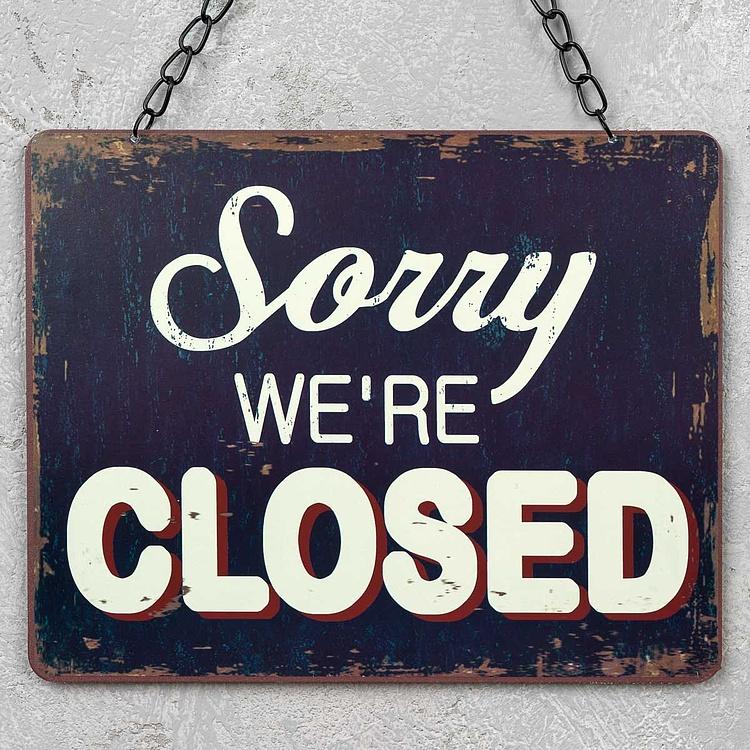 Металлическая табличка Открыто и Закрыто Metal Sign Open And Closed