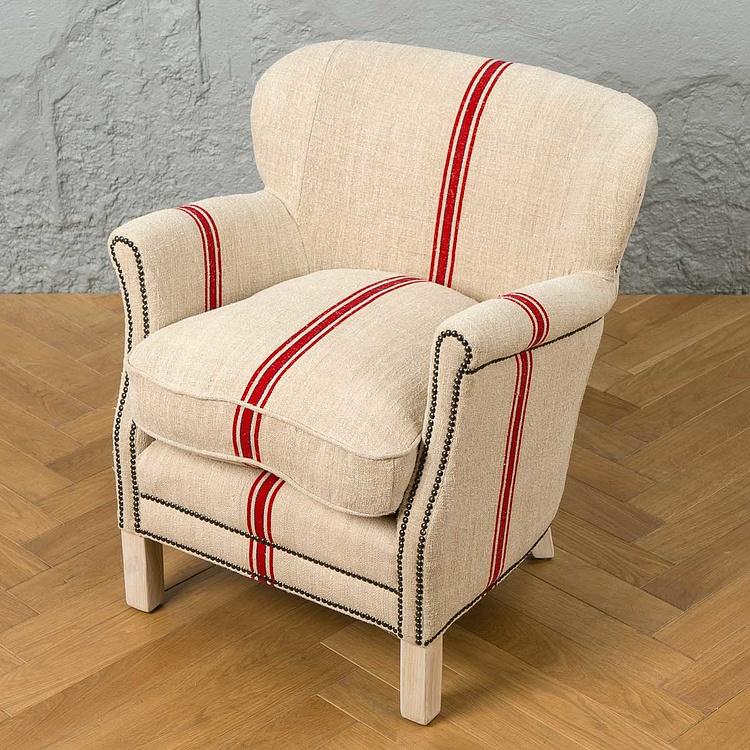 Кресло Тёрнер в обивке из винтажных хлопковых мешков Turner Armchair