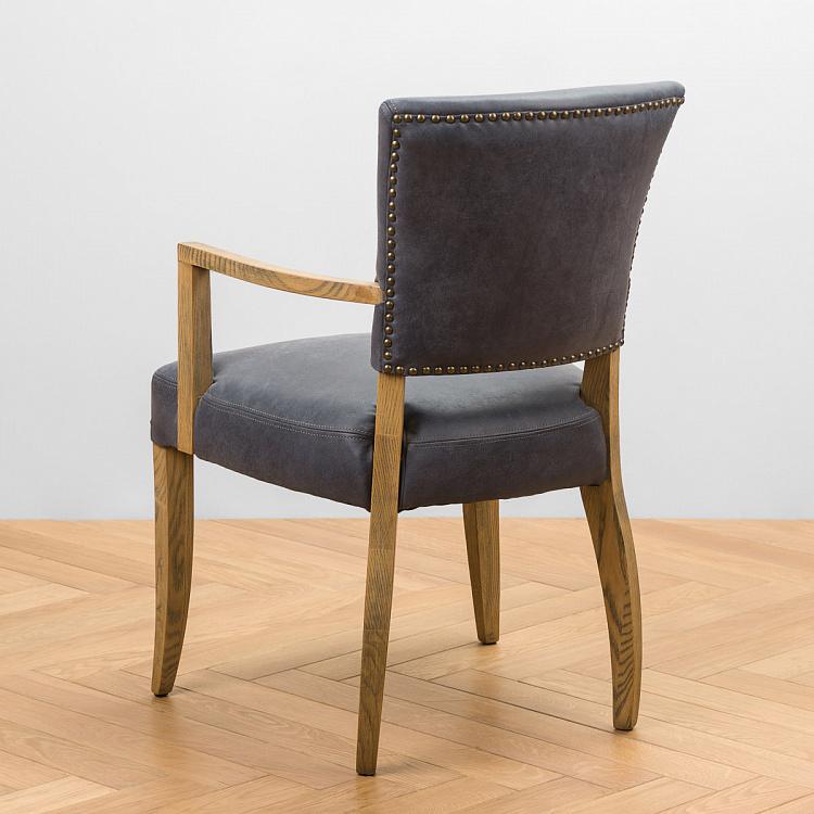 Стул Мами с подлокотниками, светлые ножки Mami Dining Chair With Arms, Oak Brown