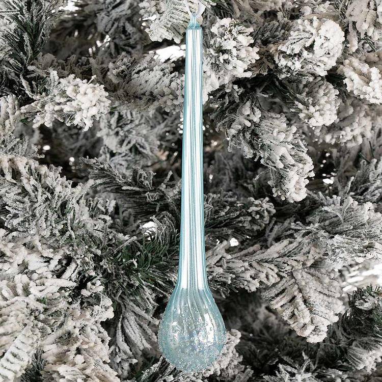 Ёлочная игрушка Голубая сосулька Icicle Blue 25 cm