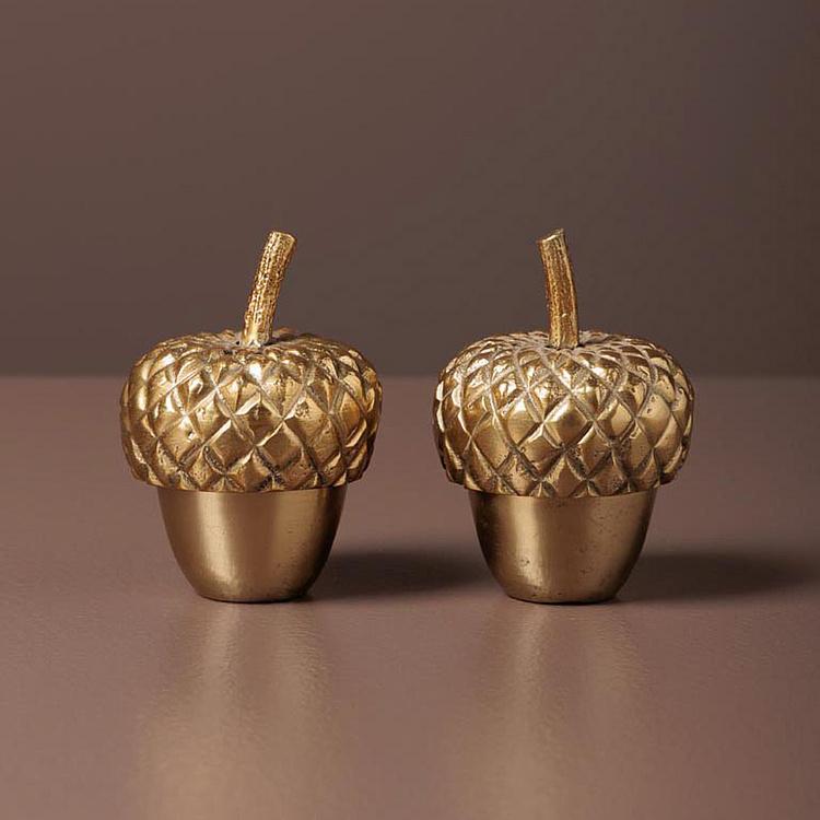 Набор для специй Set Of 2 Salt And Pepper Golden Accorns