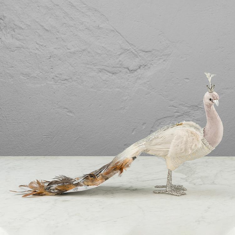 Статуэтка Peacock With Golden Crown Large - ракурс 2